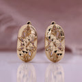 2023 Women Simple Brass Rose Gold Plated Earrings Woman Charming Earrings