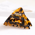 Manufacturer Customize Logo Fashion Luxury Geometric Triangle Strong Hold Hair Claw Clips for Women