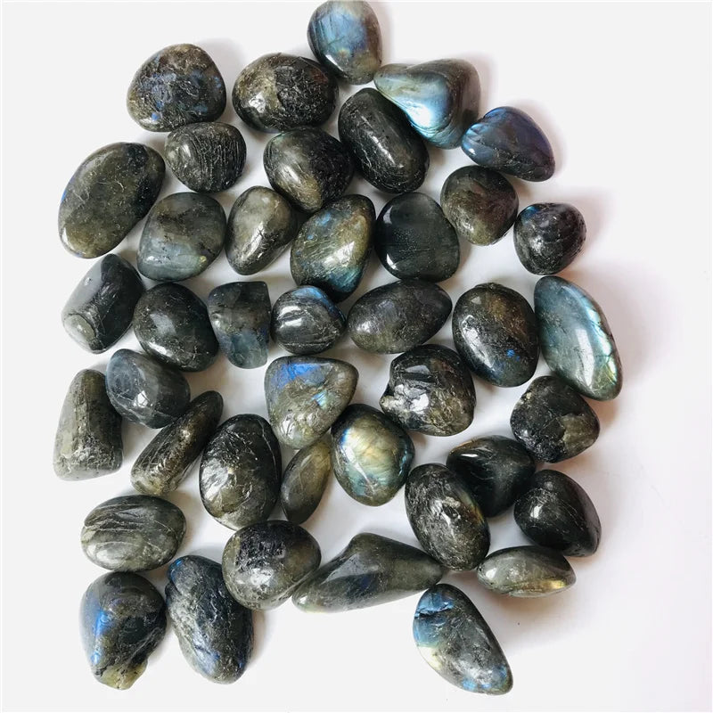 Wholesale Natural Crystal Tumbled  Small Size Labradorite Tumbled Stone for Healing