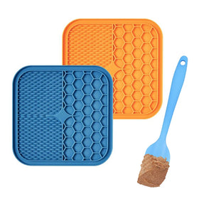 15*15 CM Dog Lick Mat Slow Feeder for Dogs Boredom & Anxiety Reducer Fun Alternative Lick Mat Dog Pad
