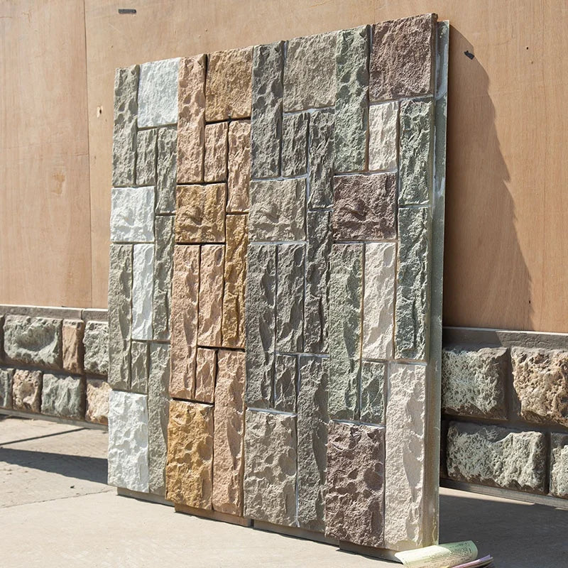 Great Wall Stone 3D Outdoor Decoration Lightweight Waterproof PU Artificial Quartz Stone for Exterior Countertop Decor Slab Form