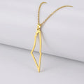 Fashion Jewelry Hollow Out Palestine Map Pendant Necklace Waterproof 18k Gold Plated Stainless Steel Chokers Necklace for Women