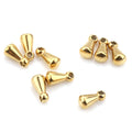 Wholesale Gold PVD Stainless Steel Stereoscopic Drop Charm Pendant for Jewelry Tail Plate Accessories
