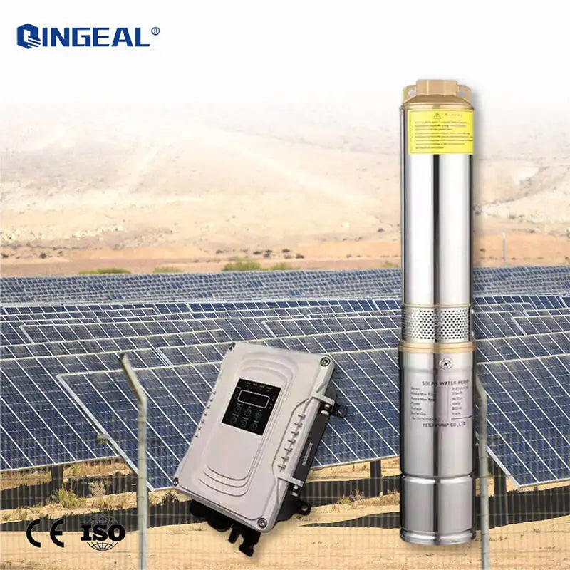 1300w Powerful for Irrigation  Deepwell Water Pump Solar Acdc Bore Pumps Head 90m Brushless Acdc Solar Surface Pump