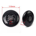 High Impact 110mm 88a Roller Speed Inline Skate Wheels Black Scooter Wheels W0 20 Roda De Patins Rollen for Kick Scooters