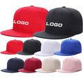 Wholesale Printing Embroidery Plain Cotton Twill Flat Bill Custom Snapback Hat Hip Hop Cap