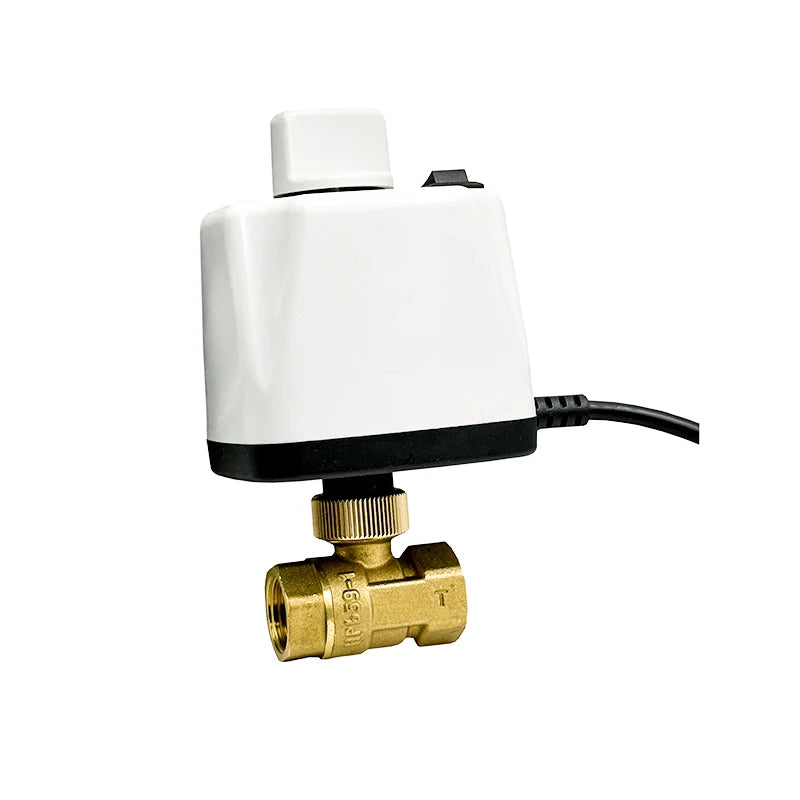 1/2'' 3/4" 1" Brass Electric Ball Valve 220V 12V 24V Two Wire Normally Close/ Open Motorized Ball Valve with Manual Switch
