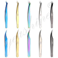 Customized Logo Eyelash Applicator Extension Tool Own Brand Straight Individual Strip Lash Tweezer