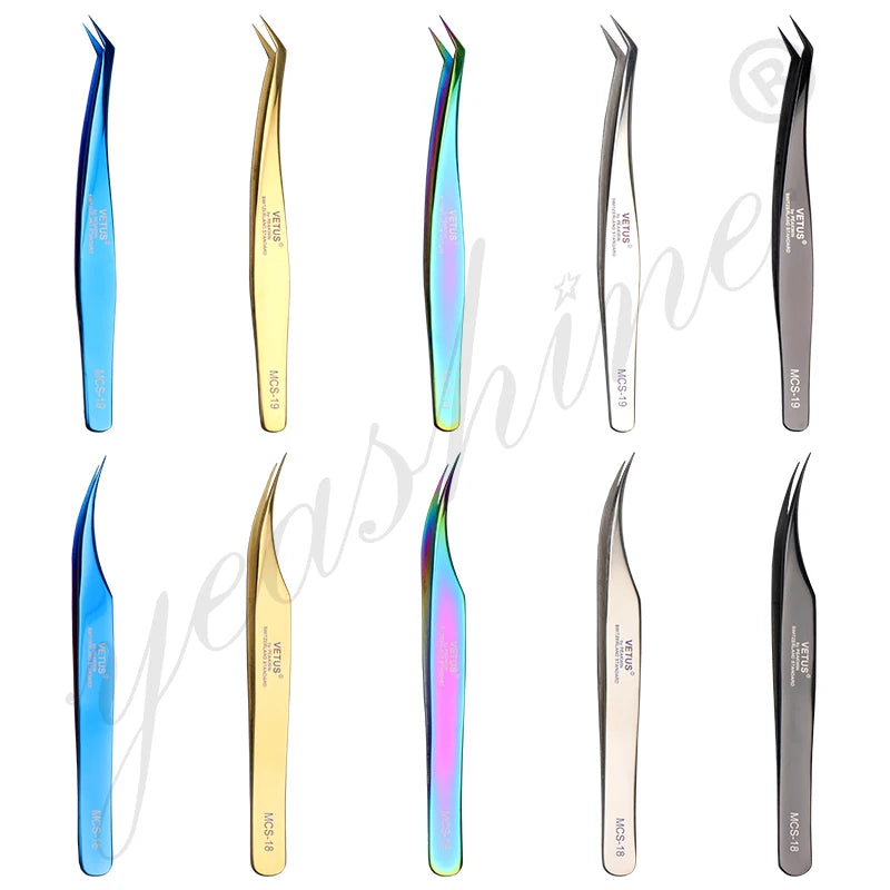 Customized Logo Eyelash Applicator Extension Tool Own Brand Straight Individual Strip Lash Tweezer
