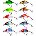 3.8cm/3.3g Mini Crankbait Slow Sinking Rattle Small Size  Wholesaler Fatty 3D Eyes Custom Bass Wobblers  Tackle Lure