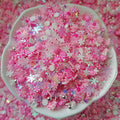 500g DIY Craft Slime Sprinkles Iridescent Snowflake Sequin Pink Christmas Cane House Candy Mix Polymer Clay Sprinkles Slices