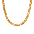 Simple Bracelet Necklace Jewelry Stainless Steel Gold Plated Necklace Lace Cuban Chain Necklace for Women Girls