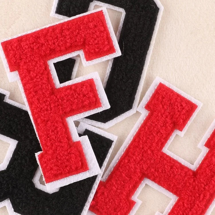 Customize 8cm Garment Accessories Embroidery Iron on Chenille Letter Patches