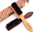 Natural Bamboo Soft Boar Bristle Cleaning Brush Anti-static Wood Handle Hairdressing Beard Brush Hair Brush Hair Styling Combs