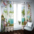 European Luxury 3d Landscape Digital Printed Curtains Living Room Decorative Blackout Curtains