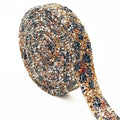Wholesale Hotfix Rhinestone Trim Leopard Print Crystal Fabric Ribbon Strass Banding Resin Applique Shoes Garments Clothes