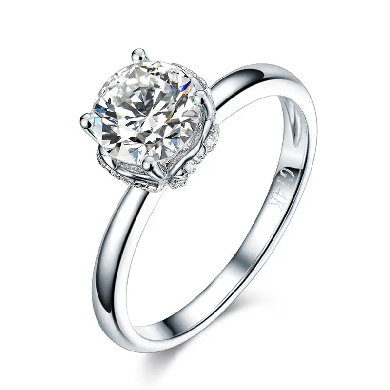 Jewelry Manufacturer Fashion Designs Rings Trendy 925 Sterling Silver Engagement Wedding Ring for Girls