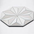 35*35*2.5 cm Light Luxury Household Octagon Wall Decorative Mirrors Geometric Art Silver Wall Mounted Mirror for Living Room