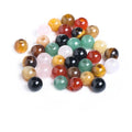 Big Hole Agate Loose Beads Round Stone Wholesale Natural Gemstone Loose Beads for Jewelry Making  6mm 8mm 10mm 12mm