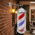 Classic LED Rotating Stripes Salon Furniture Pole Light Waterproof Barber Beauty Salon Outdoor