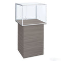 Hot Selling Displays Full Vision Tempered Glass Jewelry Cabinet Eco-friendly MDF Material Freestanding Style Customizable Size