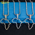 New Arrivals Special Hollow Africa Map Custom 925 Silver Iced Out VVS Moissanite Pendant