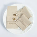 6.2x6.2cm Factory Customized Jewelry Accessories Jewellery Packaging Pouch Crystals Gems Microfiber Bag