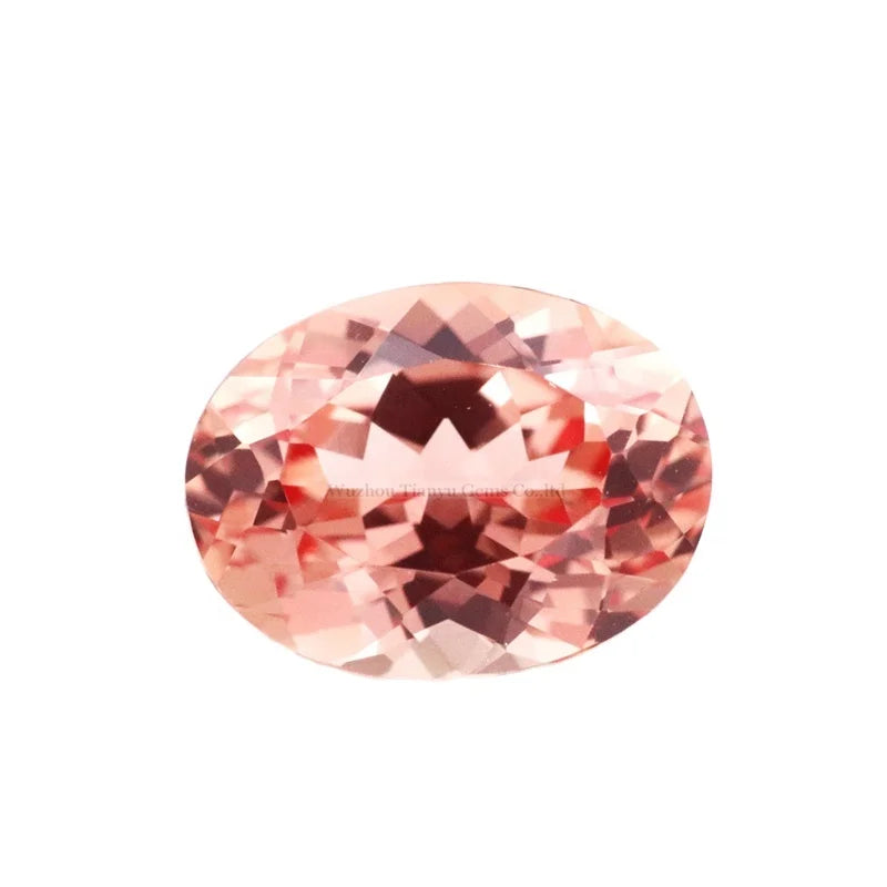 Tianyu Oval Cut Exclusive Lab Grown Mid Padparadsha Loose Gemstones Corundum Wholesale Price Per Carat Lab Sapphire