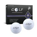 Golf Balls China Trade Custom Logo 2-layer Durable Surlyn or Urethane Tournament Golfballs