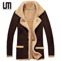 OEM Dropshipping Wholesale Winter Hot Selling Men Clothes Warm Thick Liner Faux Fur Collar Thick Plus Size Jacket Coats