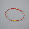 Women's Retro Gold Koi Fish Knitting Simple Extremely Thin Lucky Hand Bracelet New Design Blue Silk Fashionable Bangles