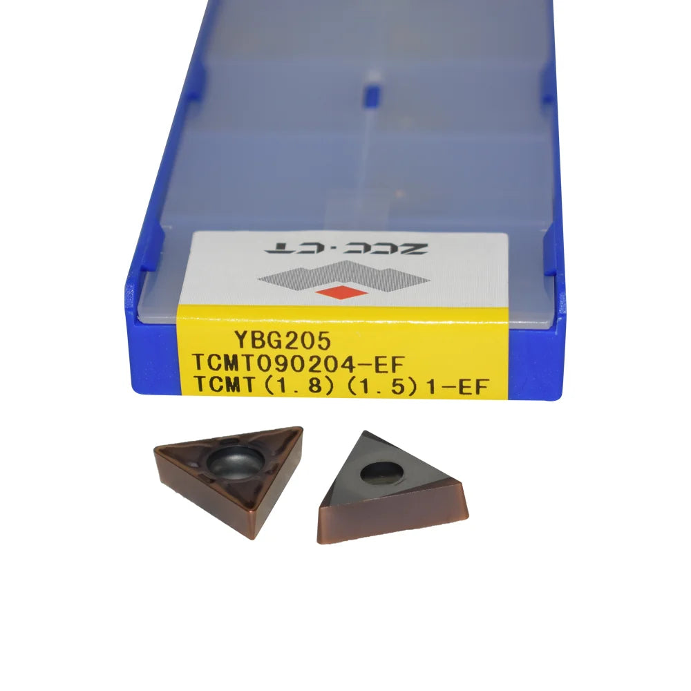 ZCC CT TCMT090204-EF TCMT 090204-EF TCMT090204 Turning Inserts Carbide Inserts Cutter for Processing Stainless Steel MOQ:10pcs