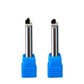 High-Gloss Black Diamond 45 Degree Chamfering Cutter Router Bits PCD Diamond End Mill 6mm Acrylic Copper Aluminum Alloy