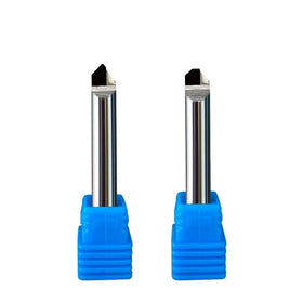 High-Gloss Black Diamond 45 Degree Chamfering Cutter Router Bits PCD Diamond End Mill 6mm Acrylic Copper Aluminum Alloy
