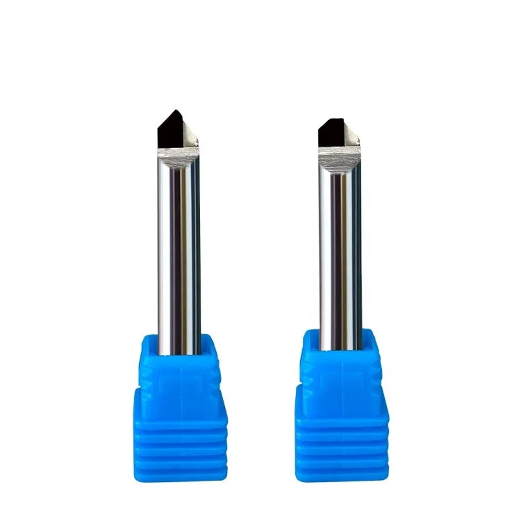 High-Gloss Black Diamond 45 Degree Chamfering Cutter Router Bits PCD Diamond End Mill 6mm Acrylic Copper Aluminum Alloy