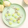 Creative Cute Pistachio Nut Keychain Ball Shape for Women and Men for Souvenirs Birthday Gifts Ornaments for Bags