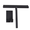 Black Luxury 21cm Silicone Window Cleaner with Steel Handle Squeegee Blade for Home Window Washer and Wiper for Glass Shower