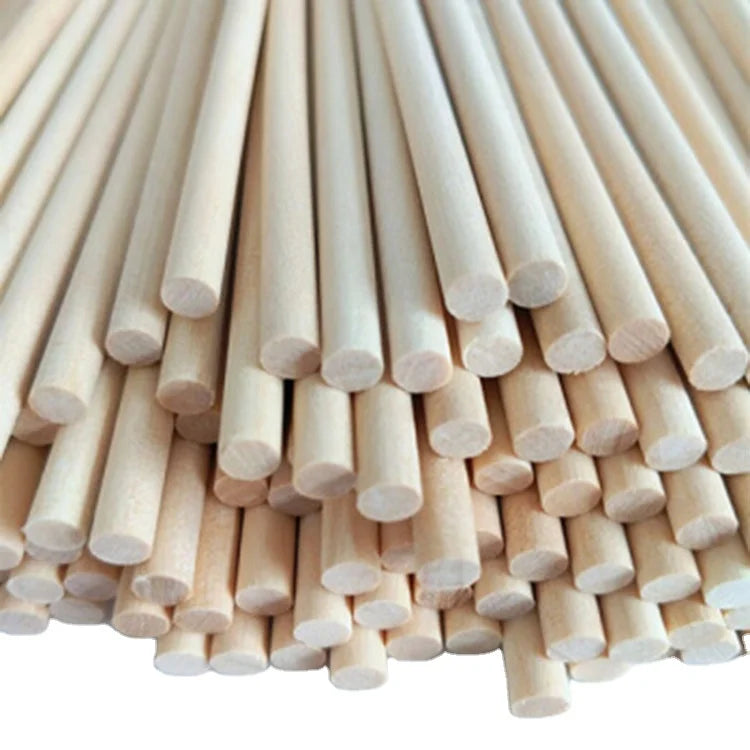 36" Small Birch Bamboo  Wooden Marshmallow Roasting Sticks Wood Rod Solid Round Ice Fishing Cream Stick Craft Dowel Rods