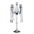 Direct Sale K9 High-quality Crystal 5-Arm Candelabra Handmade UV Printed Wedding & Valentine's Day Centerpieces Home Decoration