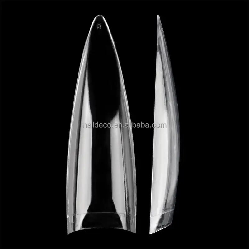2026  Deep Press on Pointed False Nail Tips Acrylic Stiletto Arched Salon Fingernail Art Professional Extension 360pcs