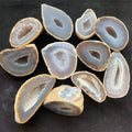 Natural Crystals  Agate Geode Druzy  Hole for Healing