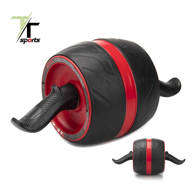 Double Ab Wheel Roller Fitness Gym Abdominal Resistance Exercise PP+PRT+Steel Trainer TTSPORTS Commercial & Home Use