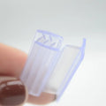 price shelf strip transparent plastic label clip/plastic price label strip/ supermarket shelf display label holder