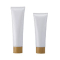 Eco Friendly PE Hand Cream Body Lotion Soft 50ml 60ml 80ml 100ml 120ml 150ml Plastic Squeeze Tube with Bamboo Cap