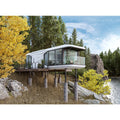 Prefabricated 3-Bedroom Tiny House Steel Structure Mobile Home with Lean Space Capsule for Office or Villa Use