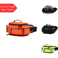 Latest Design Quality Nylon Waterproof Reflective Strip Men's Locomotive Riding Waist Bags Custom Logo Moto Fanny Pack