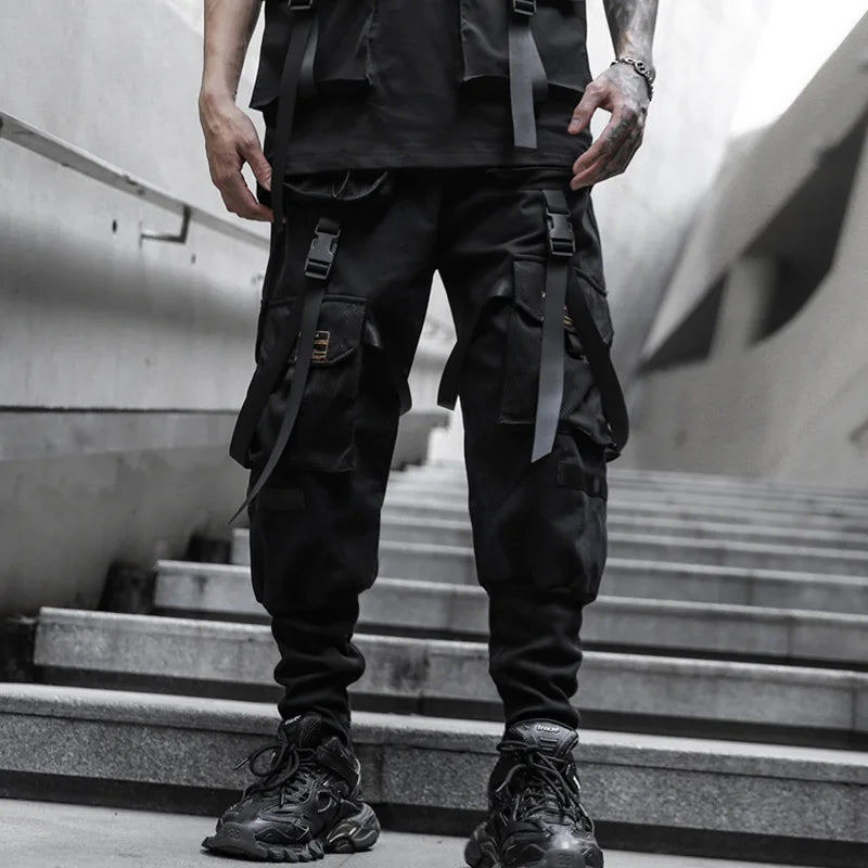 LAYENNE Workwear Jogging Hiphop Style Big Pocket Cargo Pants Men Wholesale Tapered Cargo Pants Men Streetwear