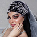 Bridal Hair Accessories Luxury Rhinestone Hair Bands Bridal Wedding Headpieces with Diamonds Headband Head Piece