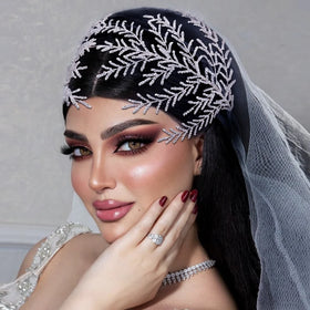 Bridal Hair Accessories Luxury Rhinestone Hair Bands Bridal Wedding Headpieces with Diamonds Headband Head Piece