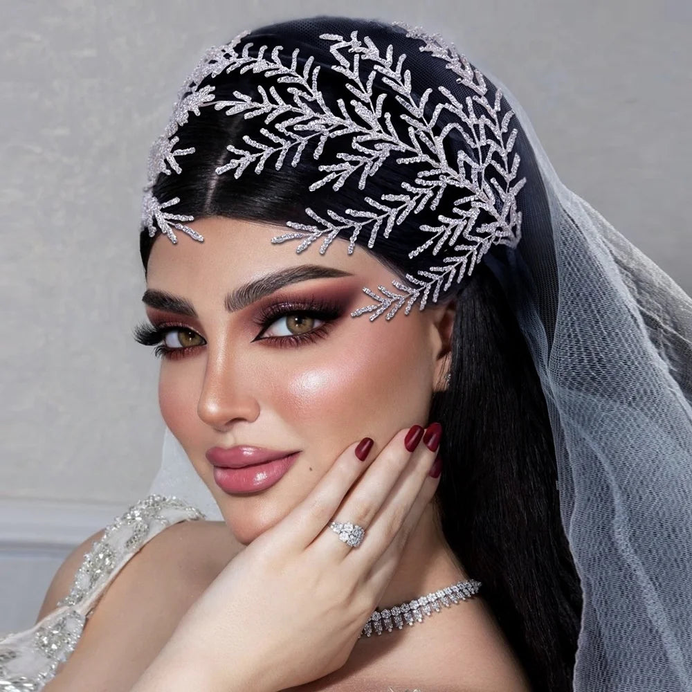 Bridal Hair Accessories Luxury Rhinestone Hair Bands Bridal Wedding Headpieces with Diamonds Headband Head Piece